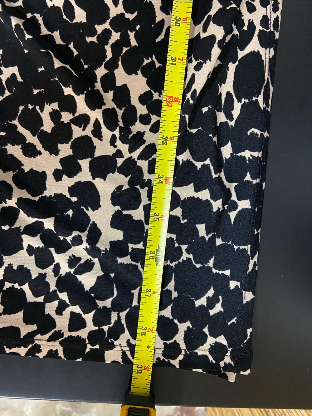 Lauren Ralph Lauren Ruched Animal Print Sheath Dress Size 4 - Picture 11 of 11